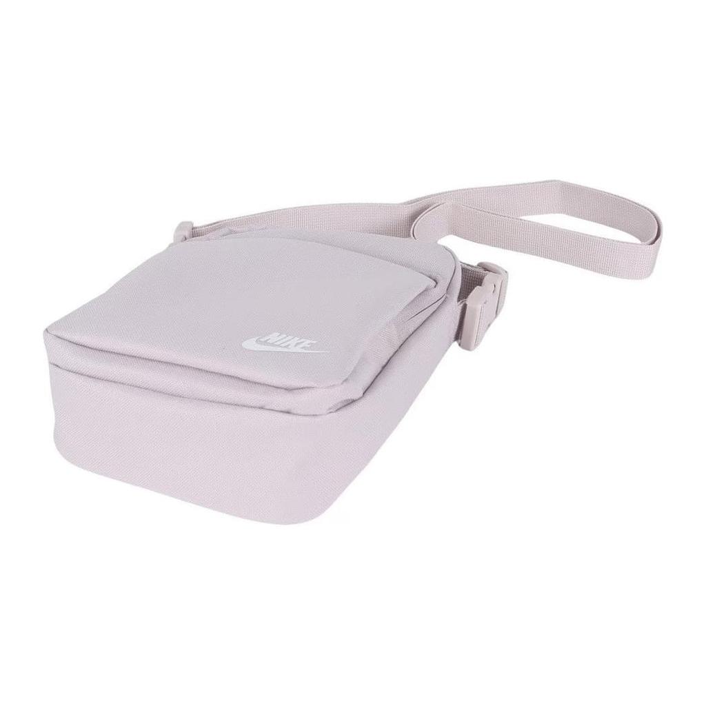 Nike Heritage Nylon With Polyester Crossbody Bag, Shoulder Bag Regular Unisex Platinum Purple & Peak White DB0456-019
