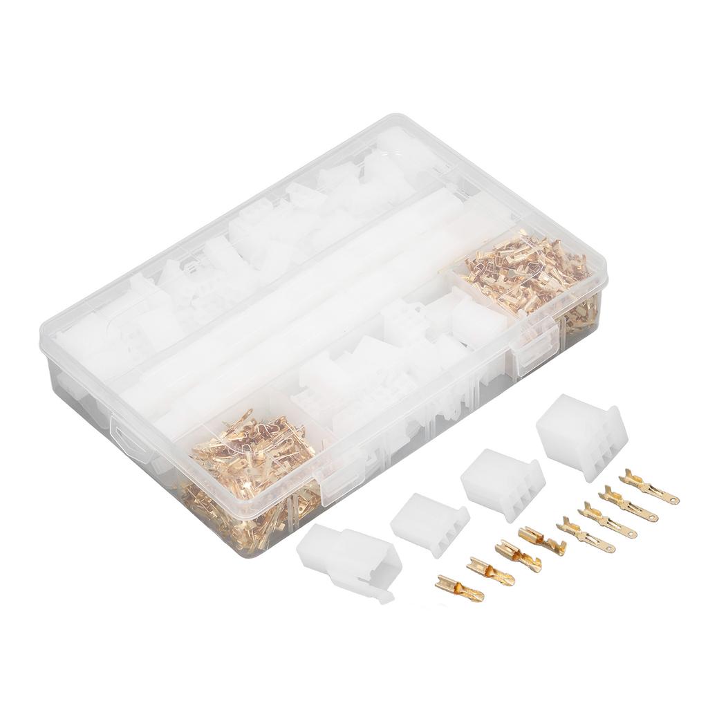 Набор 580 шт. Клеммный соединитель Медный штекерный гнездовой обжимной соединитель Пластиковый блок для проводки