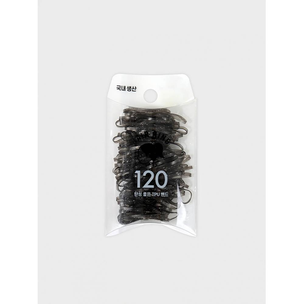 Daiso Glitter Black Tpu Bands 120 Pack