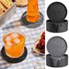 6/10Pcs Silicone Drink Coaster Set Tabletop Protection Tea Mats Placemats Cup Pads Hotel Restaurant