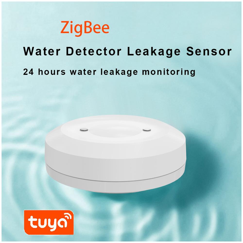 Tuya Zigbee Датчик погружения в воду Датчик протечки Водяная связь Сигнализация Приложение Удаленный мониторинг Детектор утечки воды Smart Life Дом