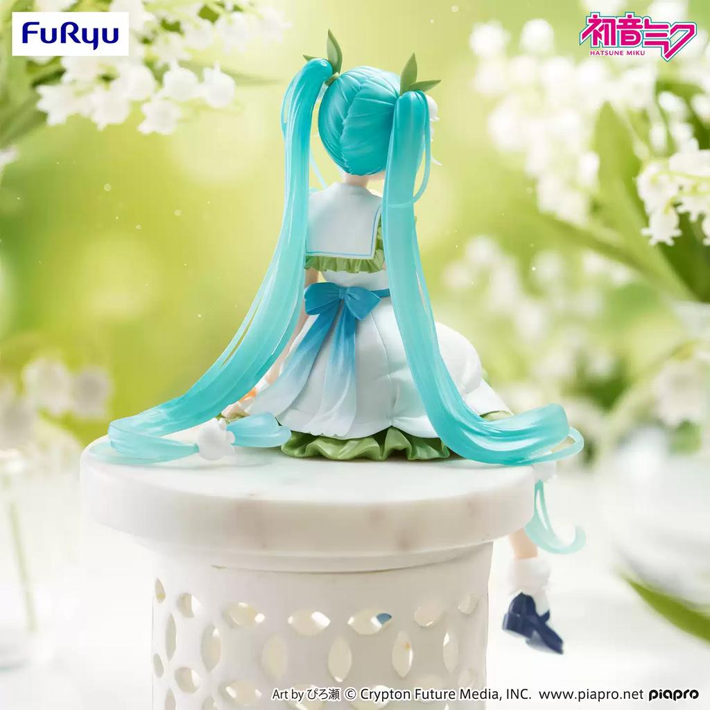 Фигурка FuRyu Vocaloid Hatsune Miku Цветочная Фея Ландыша - 14 см, Стопор для лапши, Коллекционный подарок