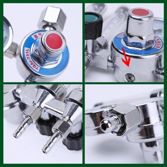 Двухтрубный расходомер для аргонодуговой сварки, регулятор газа, манометр, редуктор давления