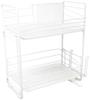 Pearl Metal Simple Storage W Slim Dish Drainer, 2 Tiers, White, HB-2488