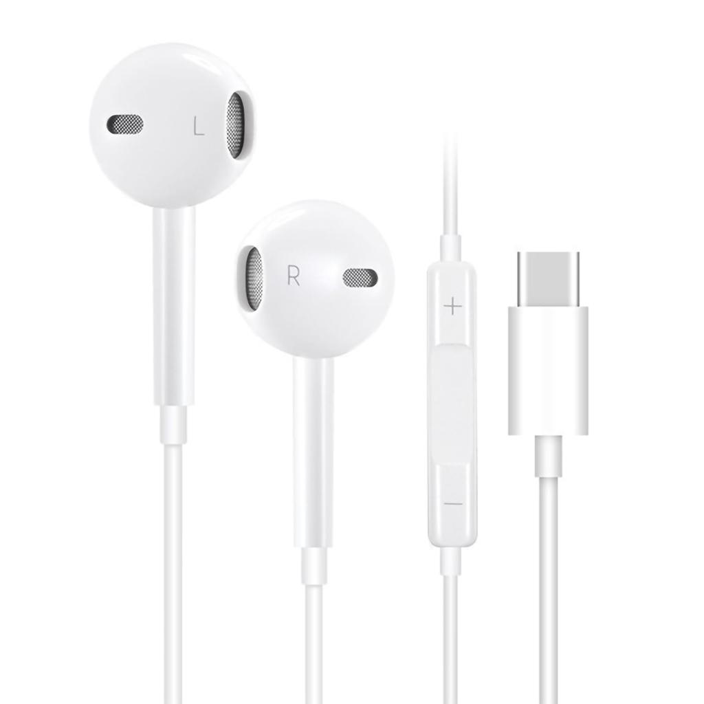 HIFI Sound Volume With Can Make Compatible with iPhone Uses Type C Interface [LUYING] Type-C Earphones, Wired, Quality, Control, Microphone, Calls,