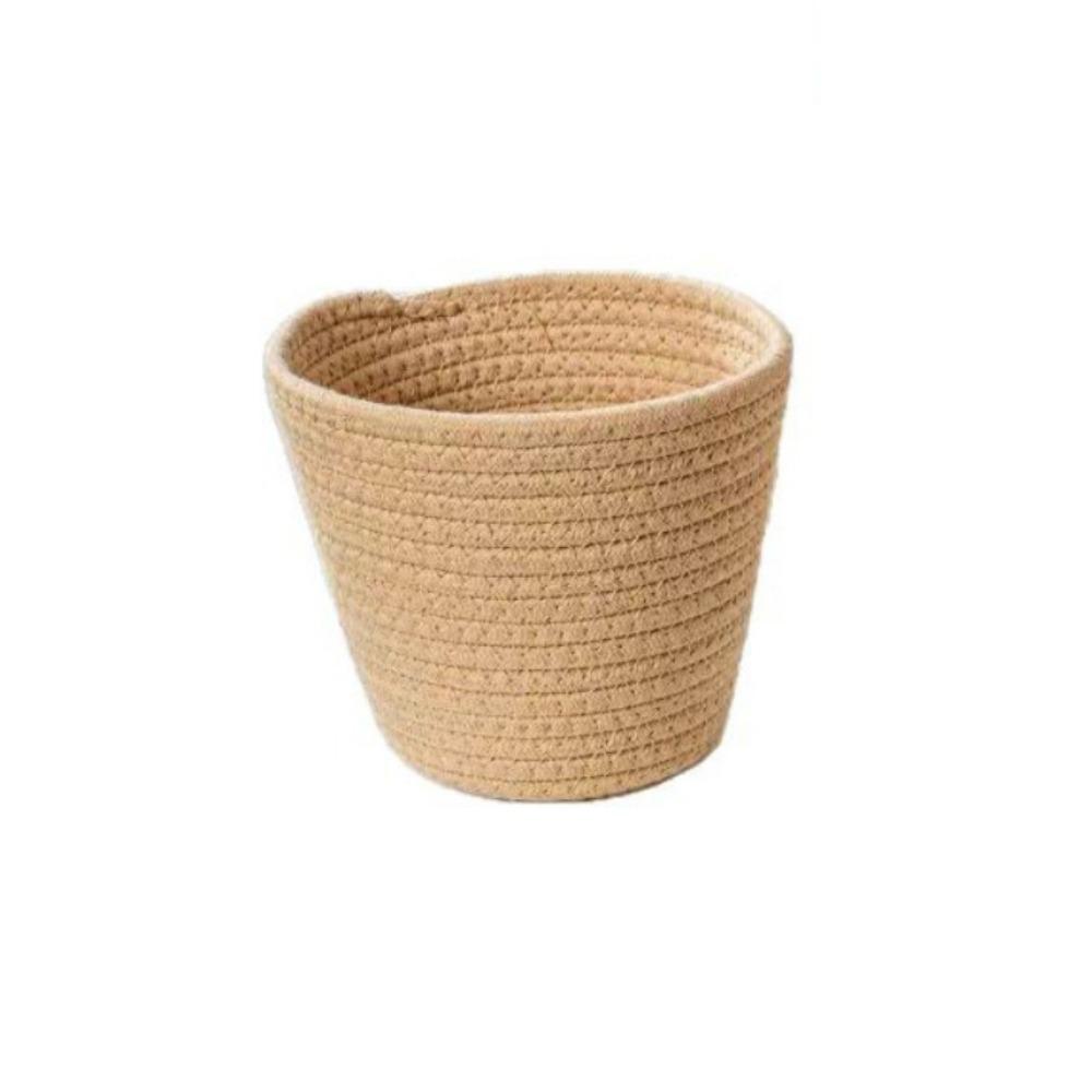 Modern Cotton Rope Woven Basket Nordic Style Woven Flowerpot Storage Basket Garden Use