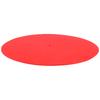 Фонограф Шерстяная подкладка Противоскользящая Ударопрочная Мат красного цвета для проигрывателей 30см