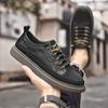 FashionLuxury Brand Men's New Two-layer Cowhide Board Shoes Autumn Men's Outdoor Comfortable Anti Slip Low Top Casual Leather Shoes