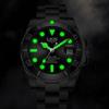 LIGE Fashion Men Watch Top Brand Luxury Stainless Steel Watches Waterproof Luminous Quartz Wristwatch