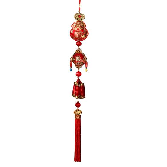 Chinese New Year Decoration Spring Festival Red Lucky Hanging Tassel Pendant 2025 Year of The Snake Ornament for Home Car Window Decor