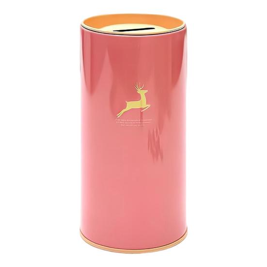 Металлическая копилка большой емкости с рисунком животных, детский цилиндрический сберегательный банк, инструмент для финансового управления