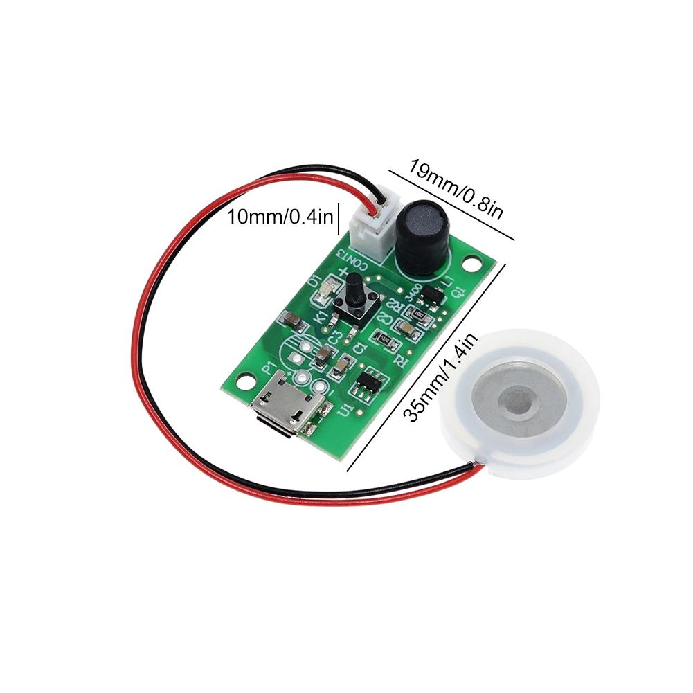 Модуль распылительного керамического увлажнителя DC 5V Ультразвуковой модуль туманообразователя