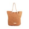 Straw Tote Bag - SCOOTER - MS2K075110 - Camel - Rope Handles - Canvas Lining