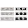 1pc 3D ABS Black Chrome Letters Car Sticker Rear Trunk Emblem Badge E43 E53 E63 Logo For AMG E Class W213 W212 Accessories
