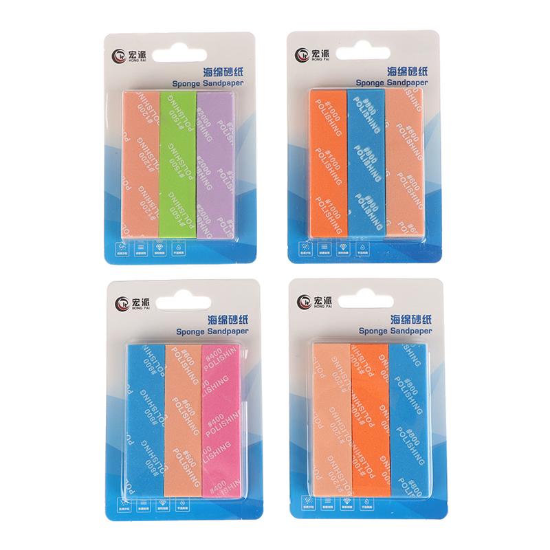 9 шт. Полужесткие шлифовальные палочки MS-E400-2000 для инструментов моделирования, пластиковый полировальный стержень для моделей, хобби, DIY, поделки