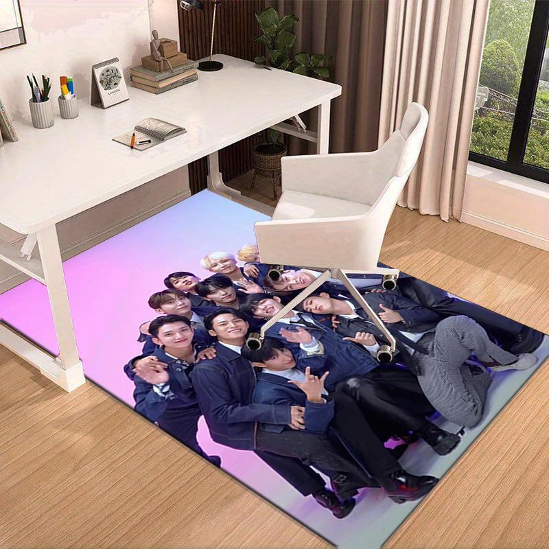 Seven-teen Group Carpet, Chair Rug,Rug for Office Bedroom living rooms, Doormat decor Fan Gift Christmas Gift