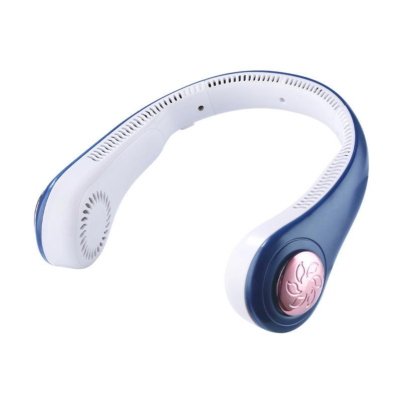 Складной бесшумный шейный вентилятор: Беспроводной, с питанием от USB, для занятий спортом на открытом воздухе