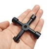 1pcs 4 In 1 Meter Box Key Gas Key Utility Key, for Mail Box, Elevator, Electrical Cupboard Box, Train Door, Water Meter Valve