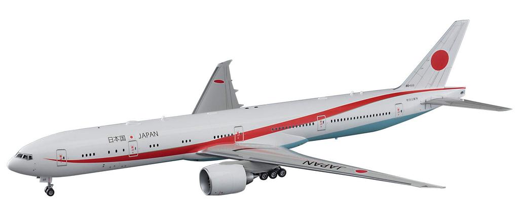 Hasegawa Японское правительственное воздушное судно Boeing Пластиковая модель 23 1/200 777-300ER