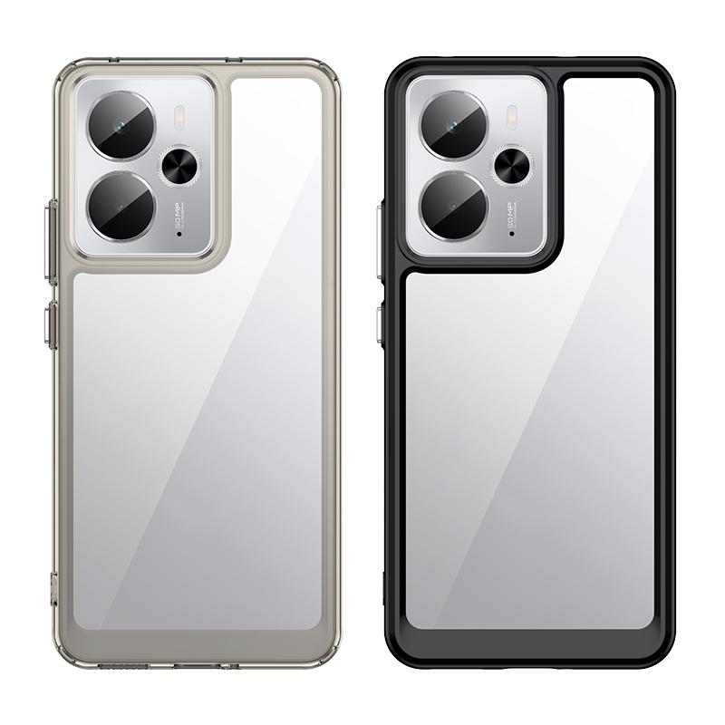 Для Realme 14T 5G Чехол Крышка OPPO Realme 14T 5G Capas Ударопрочный Бампер для Телефона Задняя Цвет Прозрачный Прозрачный Fundas Realme 14T 5G