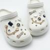 12 шт. подвеска для обуви Crocs DIY металлическая цепочка жемчужные стразы украшения для обуви пряжка для Croc подвески отверстия обувь аксессуары
