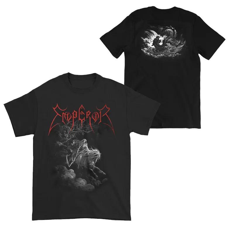 Summer Top 1991 Emperor Band Norwegian Black Metal Rock Dark Style American Retro Unisexs ShortSleeved TShirt