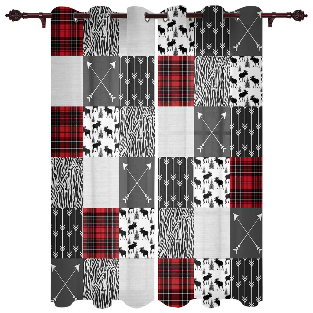 Красная зебра с леопардовым принтом, оконные шторы, домашний декор, оконные шторы для спальни, занавески для гостиной