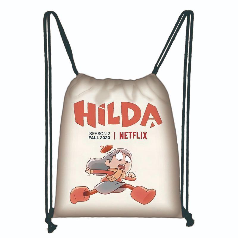 Hilda Ilda Seasons Student Storage Hand-Held Essential School Tools Oxford Bundle Mouth Bag