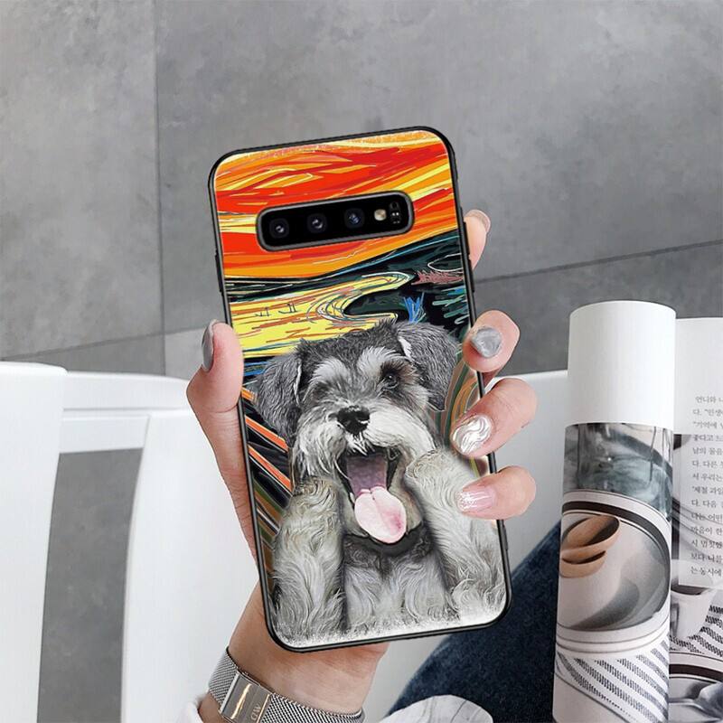Чехол для телефона с изображением щенка шнауцера для Samsung Galaxy S22 S20 Ultra S20 S22 Plus S21 S10 S9 S8 Plus S10E S20 FE