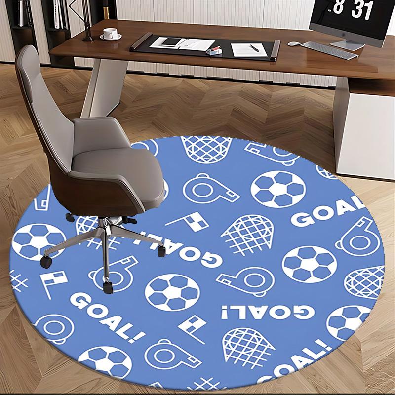 Goal! Soccer Office Carpet Chair Mats, Sports Themed Rug for Home Decor, Office, Living Room, Bedroom, Gift Idea1118071a