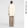ELLASSAY Women's Pearly White Cashmere Blend Mid-length Wool Coat