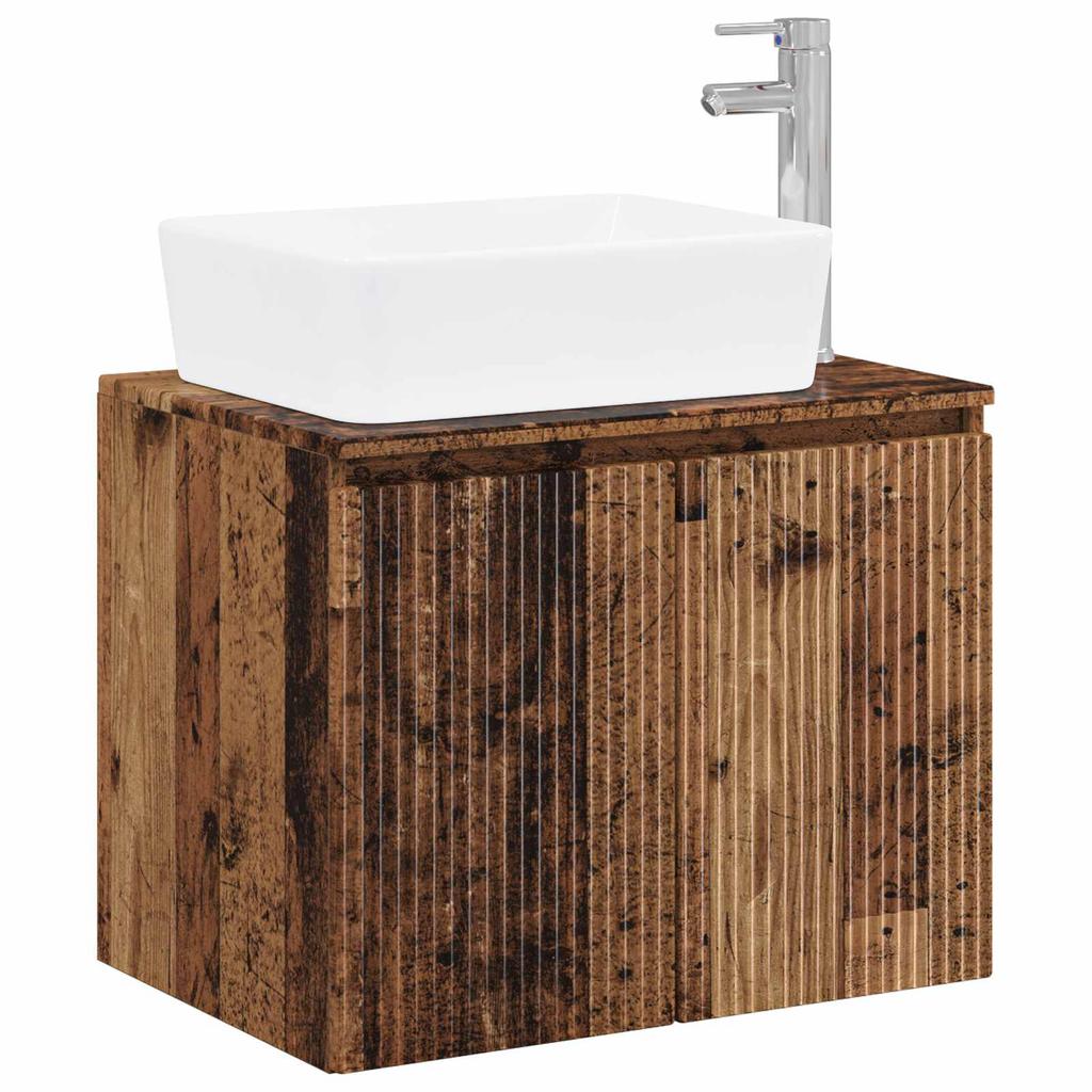 Bathroom Furniture Set Reclaimed Wood Engineered Wood