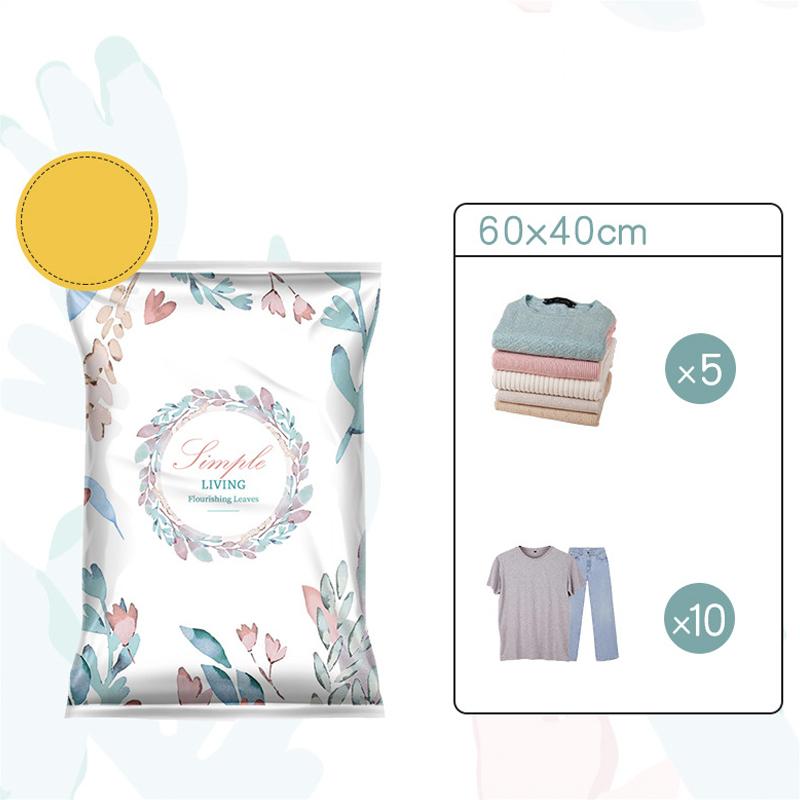 Вакуумные пакеты для хранения Компрессионные пакеты для одежды Утолщенный материал Экономия места Органайзер для хранения Путешествия Домашнее использование Постельное белье Одежда Сумка для хранения