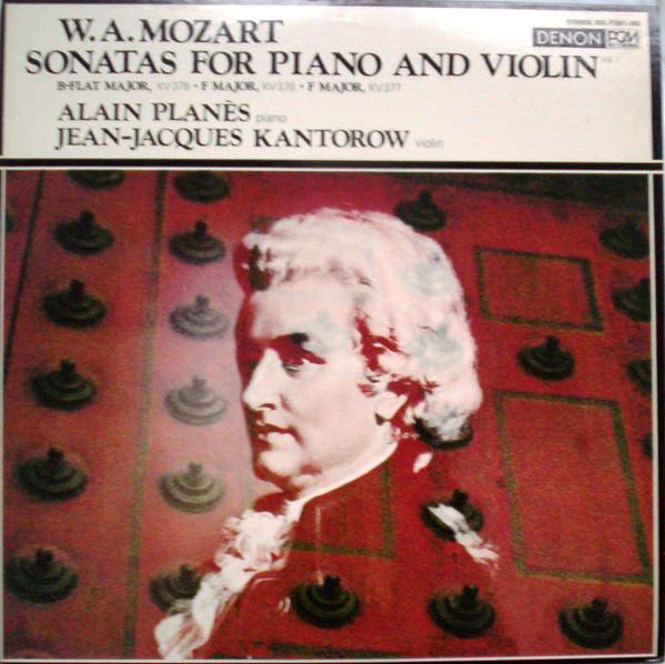 Виниловая пластинка JEANJACQUES KANTOROW ALAIN PLANE Сонаты для фортепиано и скрипки Том 1 OX7081ND DENON 1977 Япония Оби Классика Б/у