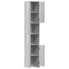 Bathroom Cabinet Grey Sonoma 30 x 30 x 183.5 cm Engineered Wood