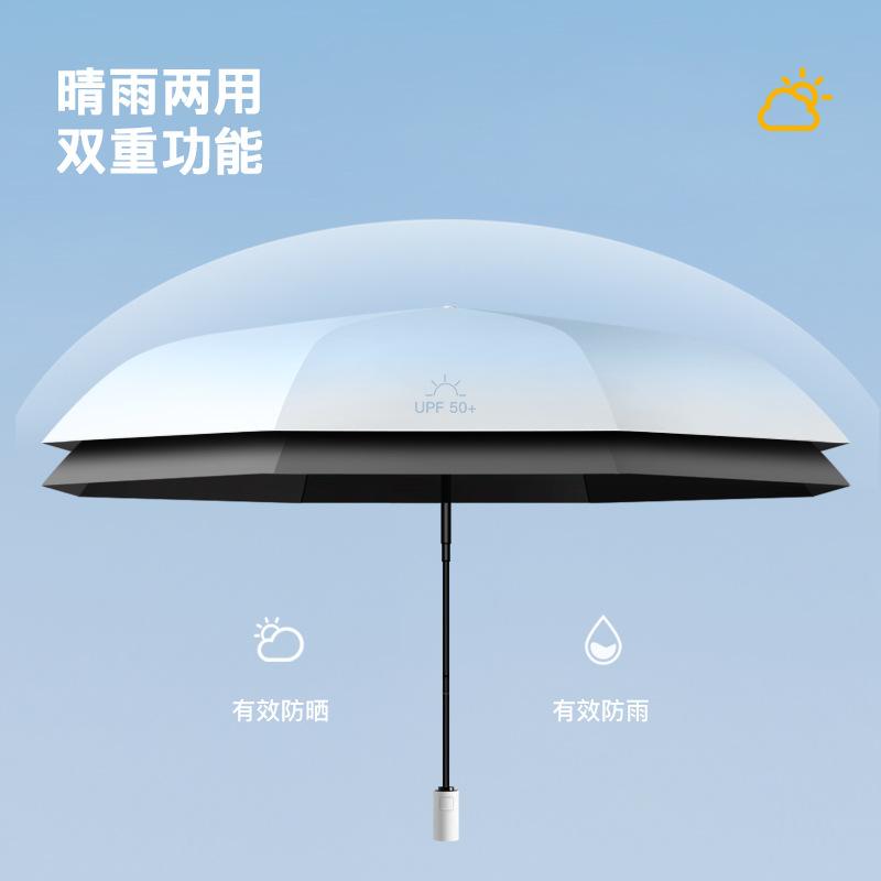 Новый цветок, тройной, постепенно меняющийся, солнцезащитный зонт, защита от солнца, защита от ультрафиолета, женский зонт от непогоды и дождя, автоматический виниловый зонт