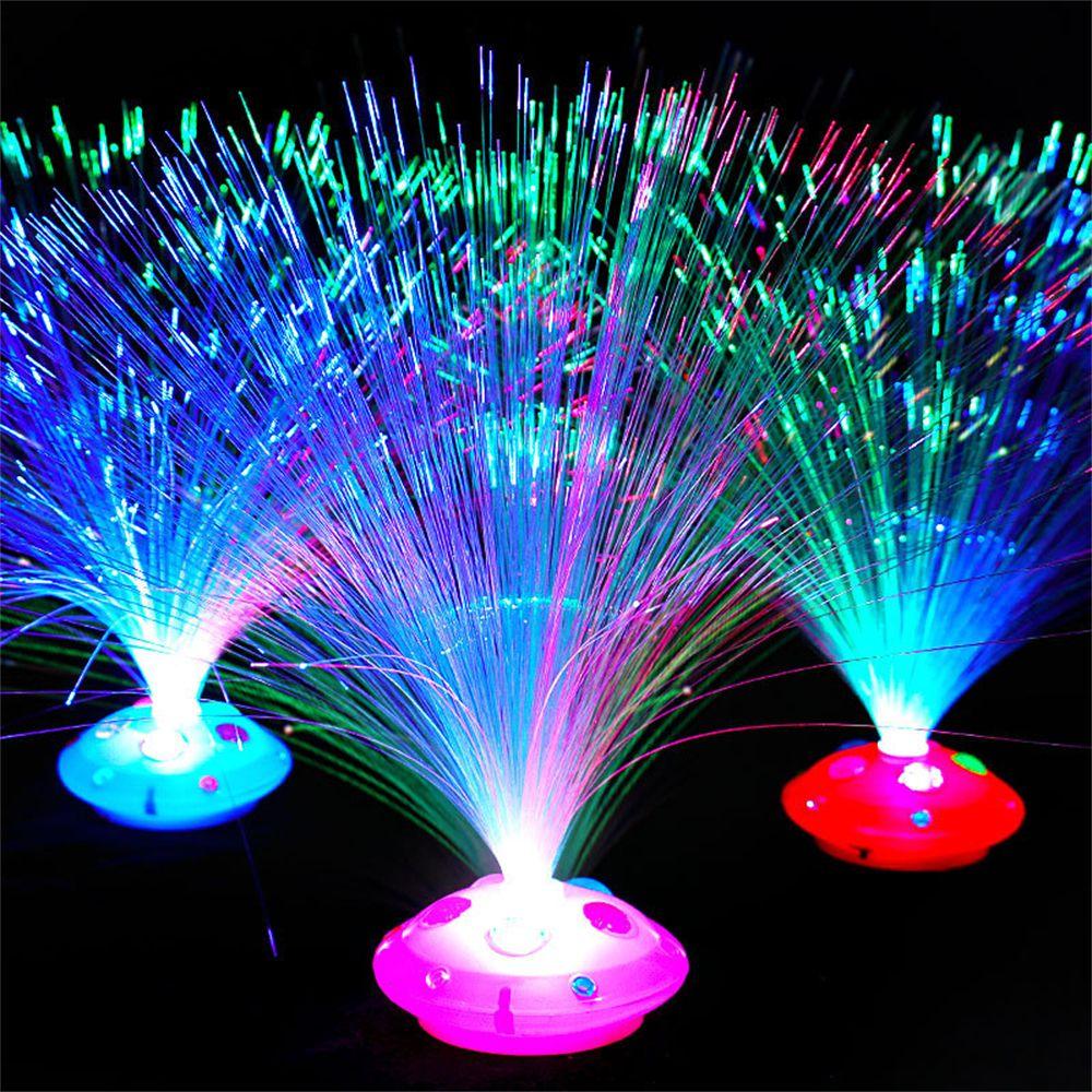 Flashing Holiday Home Decor LED Fiber Optic Light Christmas Decoration Night Lamp Multicolor