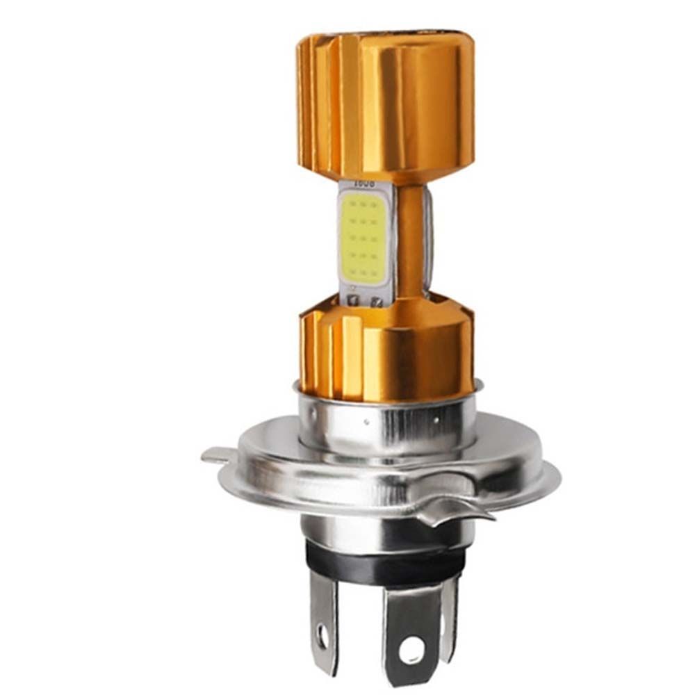 Motorbike Motor HeadLamp BA20D Car LED Bulb Hi/Lo Beam Light Motorcycle Headlight COB Fog Light