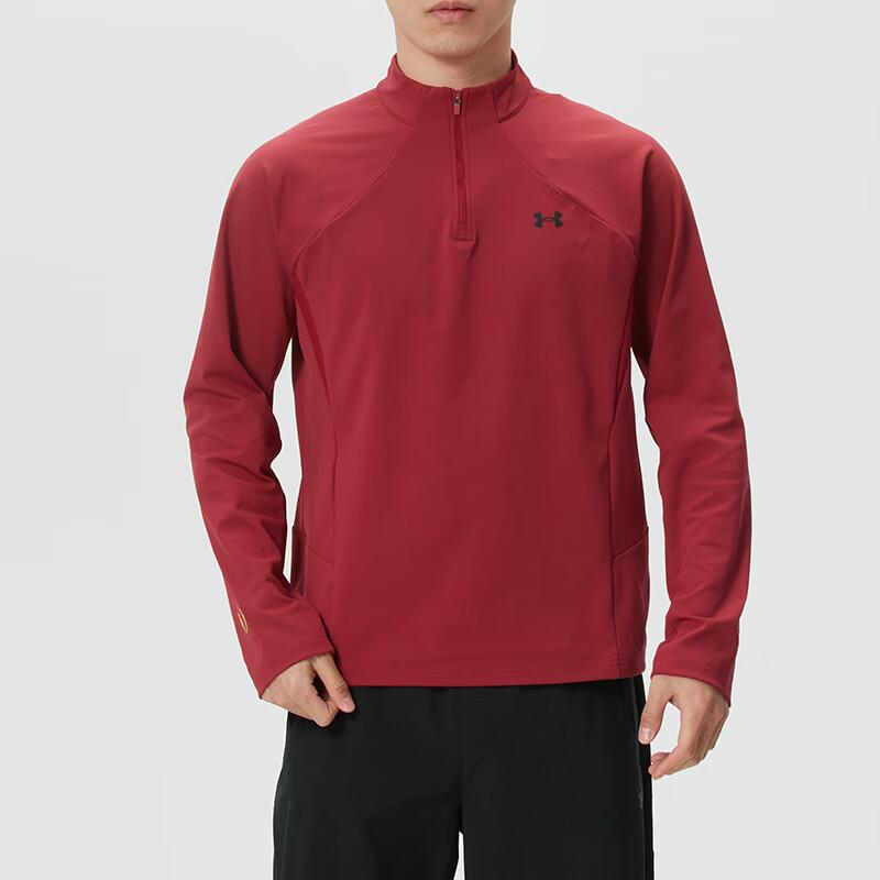 Under Armour Дышащая футболка с длинным рукавом для бега с воротником-стойкой Мужские топы 6014312-625