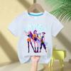 Children's Clothing Fashion Cartoon Print Short-sleeved Top Casual Loose T-Shirts Girls