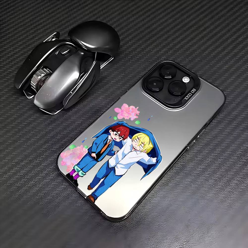 O-Oblivion Аниме Батарея Чехол Для Телефона Для iPhone17,16,15,14,13,12,11 Plus,Pro Max Цветной Посеребренный Внутренний Чехол