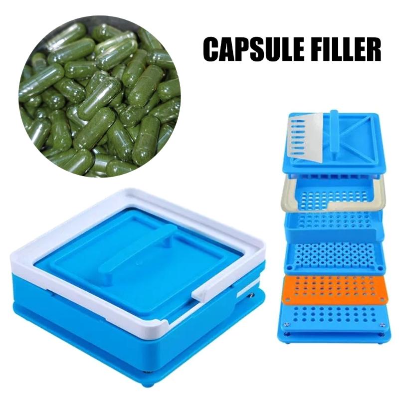 Premium Plastic Capsules Filler Set 100 Hole Capsules Filling Board Size 00 For Quick And Simple Operation
