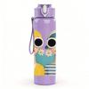 1PC Two Ladies Sunglasses Cartoon Duo 750ml Color Plastic Sports Water Bottle Leakproof Flip Straw Lid For Sports Office Home Use