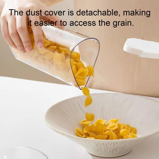 Вращающийся на 360 градусов диспенсер для круп, контейнер для хранения сухих продуктов с крышками, диспенсер для хлопьев с 6 герметичными контейнерами для риса, муки, овсянки, для кладовой, столешницы