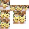 Adorable Pikachu Plush Keychain Soft Short Plush Toy Cute Bag Pendant