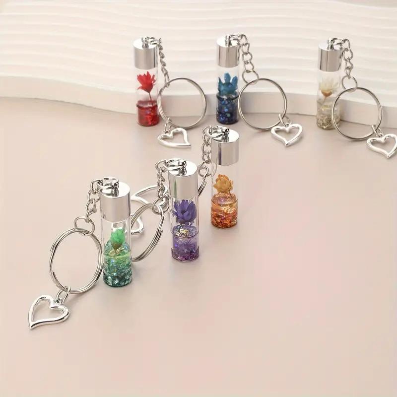 1шт брелок-подвеска в виде растений Mori Perpetual Flower брелок новые поступления стеклянная ваза кулон сухоцветы разноцветные