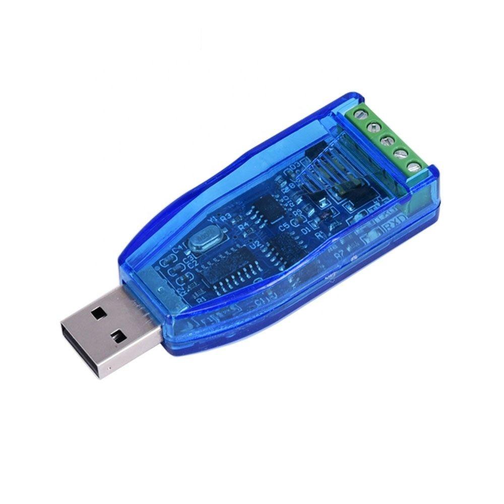 Industrial USB to RS485 RS232 Converter Upgrade Protection USB V2.0 Serial Download Cable for PLC Sensor Inverter Instrument