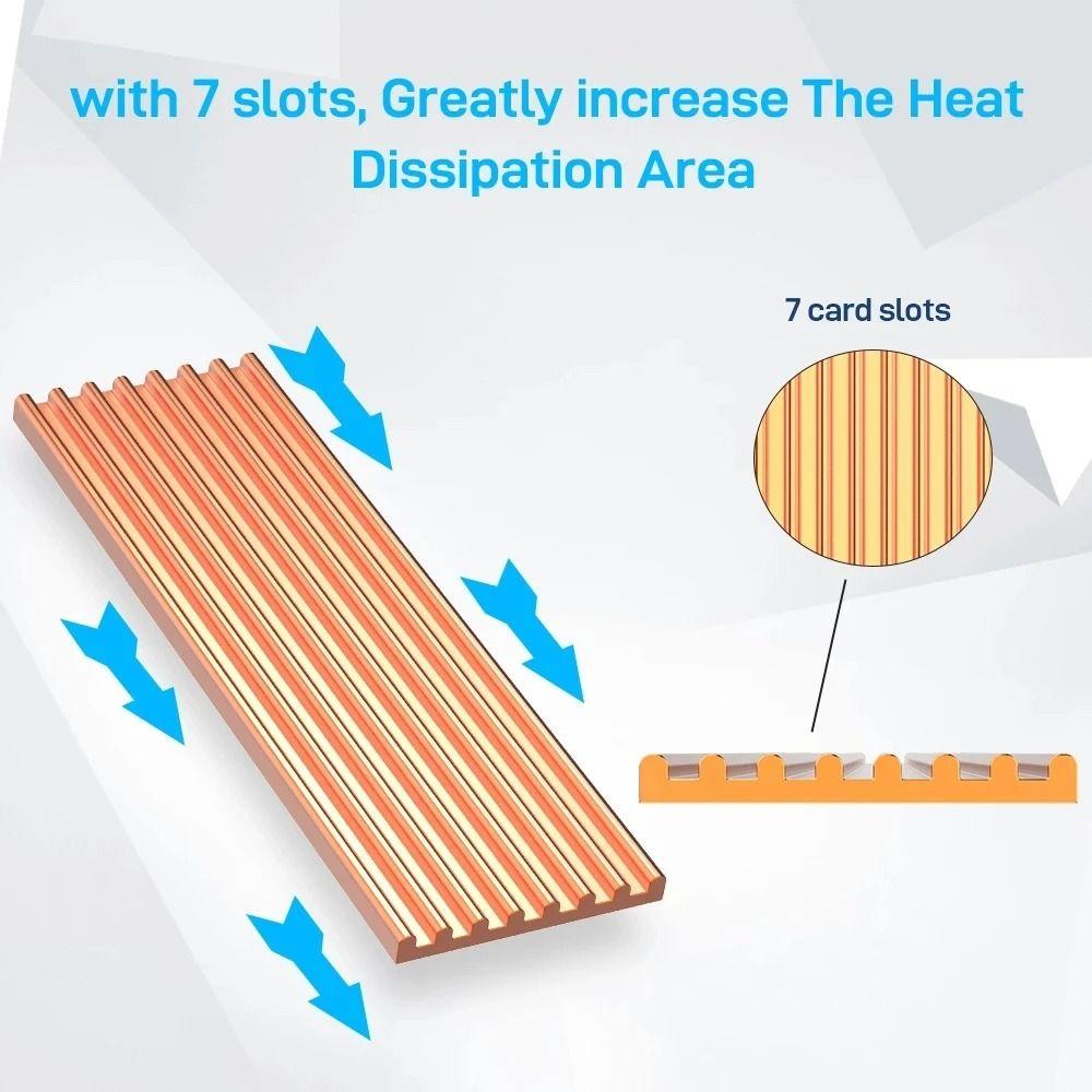 Алюминиевый сплав Радиатор SSD Радиатор Набор для рассеивания тепла Профессиональный кулер для SSD