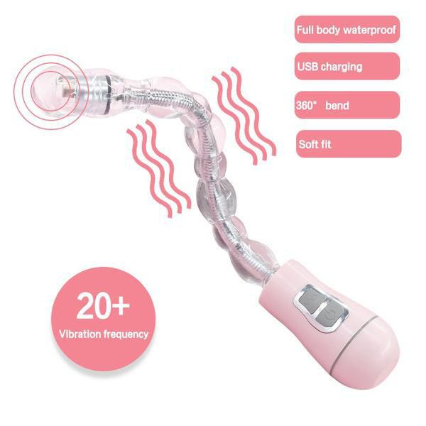 Мастурбация Вибратор для женщин Дилдо Вагинальный массаж Вибратор Секс-игрушки Женский водонепроницаемый вибратор для заднего двора Тяни шарик игрушки для взрослых