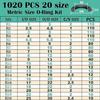 1020Pcs Rubber Sealing Rings 20 Size O-ring Gaskets Waterproof and Heat-resistant Oil Seals Washers O Ring Kit